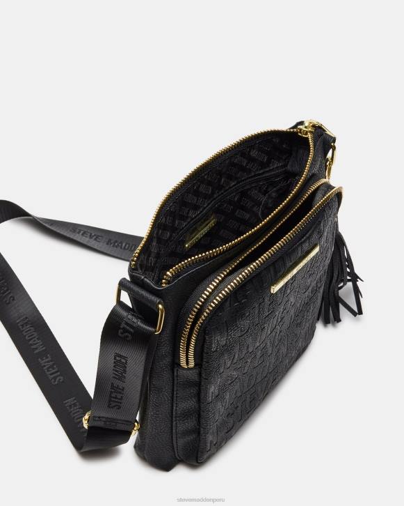 Steve Madden bolsa unisexo bandolera con logo 4DZJ355 negro