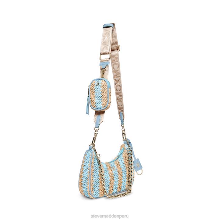 Steve Madden bolsa unisexo rafia bvital 4DZJ384 azul múltiple