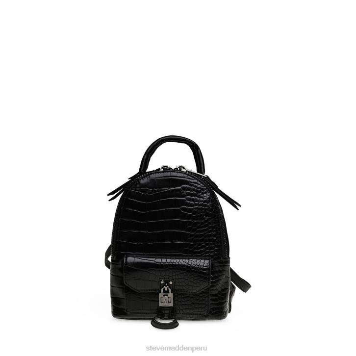 Steve Madden bolsa unisexo cocodrilo bjake 4DZJ464 negro