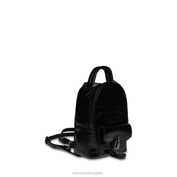 Steve Madden bolsa unisexo cocodrilo bjake 4DZJ464 negro