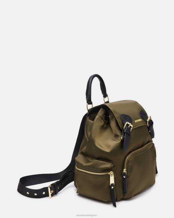 Steve Madden bolsa unisexo mochila de nailon 4DZJ478 aceituna