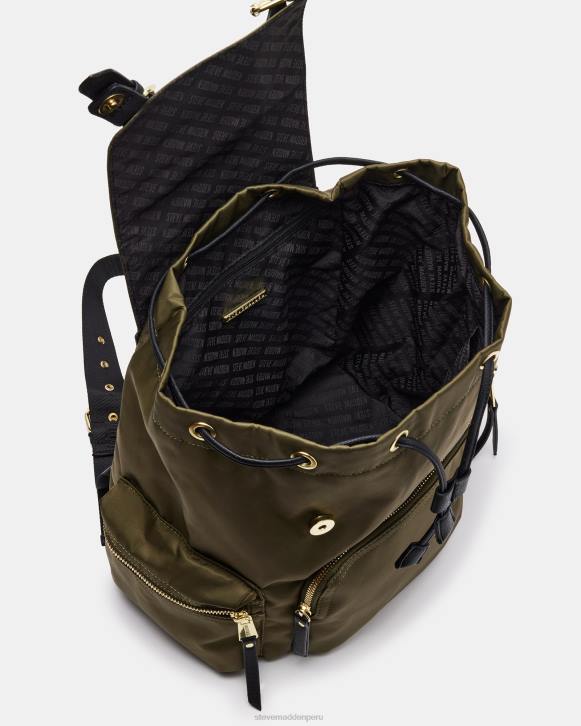 Steve Madden bolsa unisexo mochila de nailon 4DZJ478 aceituna