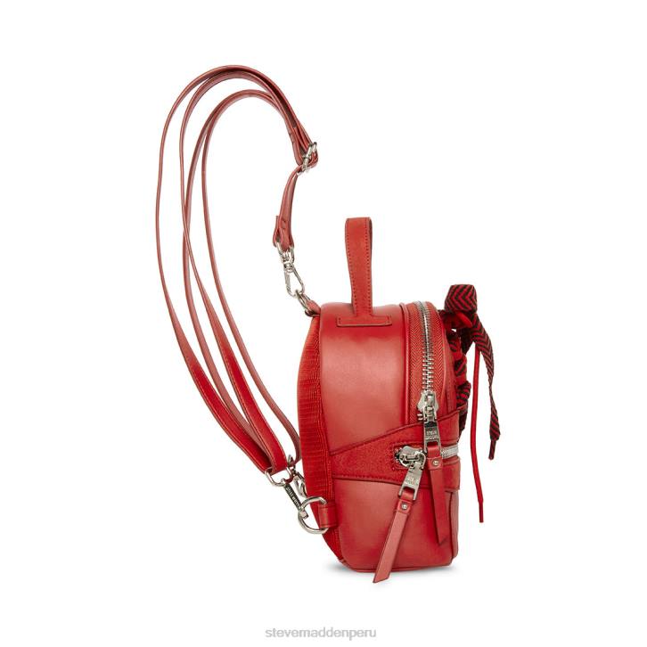 Steve Madden bolsa unisexo perforando 4DZJ479 rojo múltiple