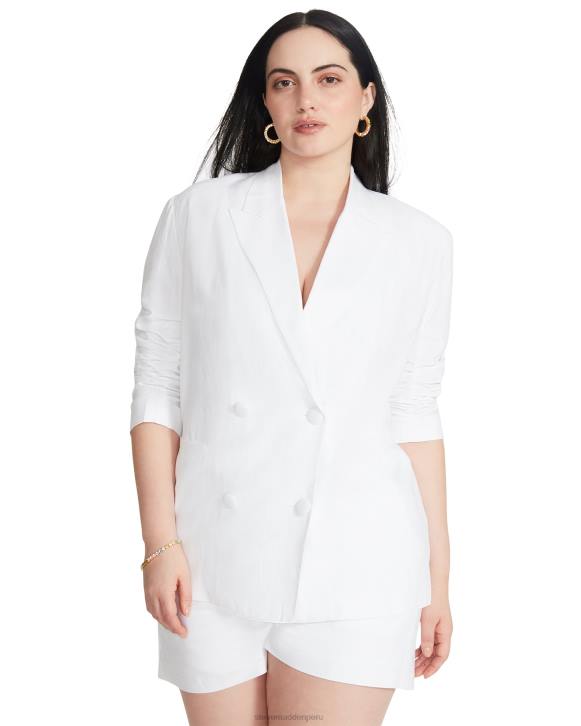 Steve Madden agotador mujer chaqueta baldwin 4DZJ595 blanco