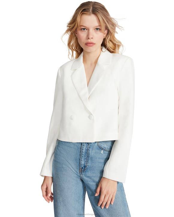 Steve Madden agotador mujer chaqueta kurtney 4DZJ588 blanco