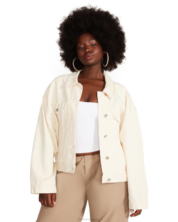 Steve Madden agotador mujer chaqueta vaquera siena 4DZJ584 crema