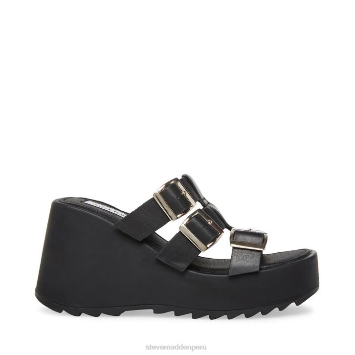 Steve Madden calzado mujer atravesar 4DZJ207 cuero negro