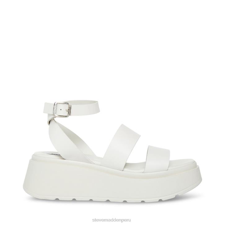 Steve Madden calzado mujer tenysi 4DZJ27 cuero blanco