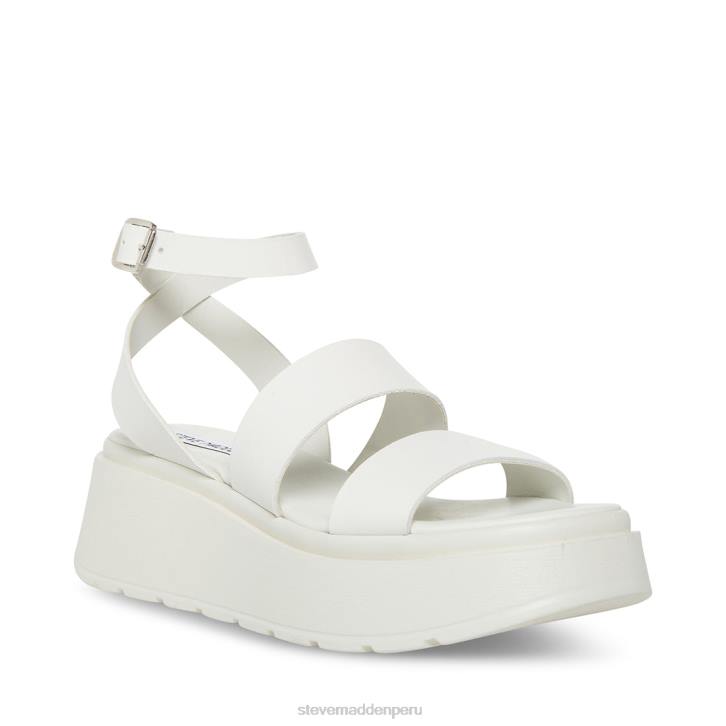 Steve Madden calzado mujer tenysi 4DZJ27 cuero blanco