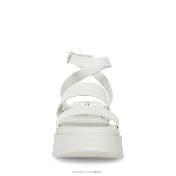 Steve Madden calzado mujer tenysi 4DZJ27 cuero blanco