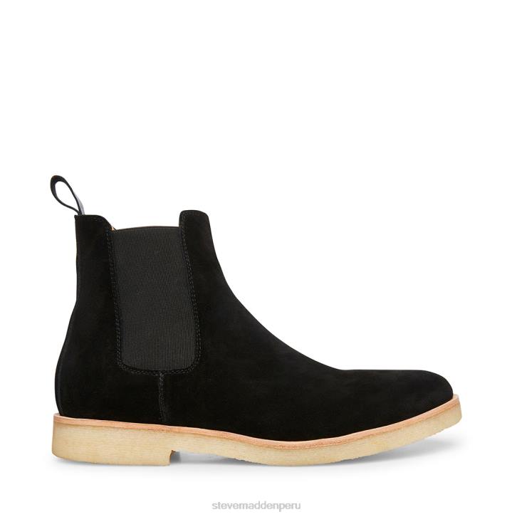 Steve Madden calzado hombres Wilshire 4DZJ977 ante negro