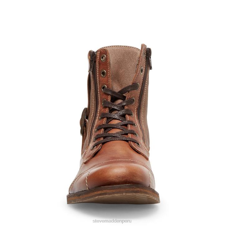 Steve Madden calzado hombres apartadero 4DZJ978 cuero coñac