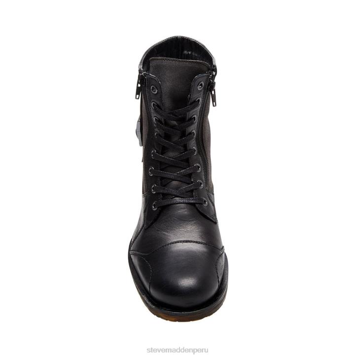 Steve Madden calzado hombres apartadero 4DZJ979 cuero negro