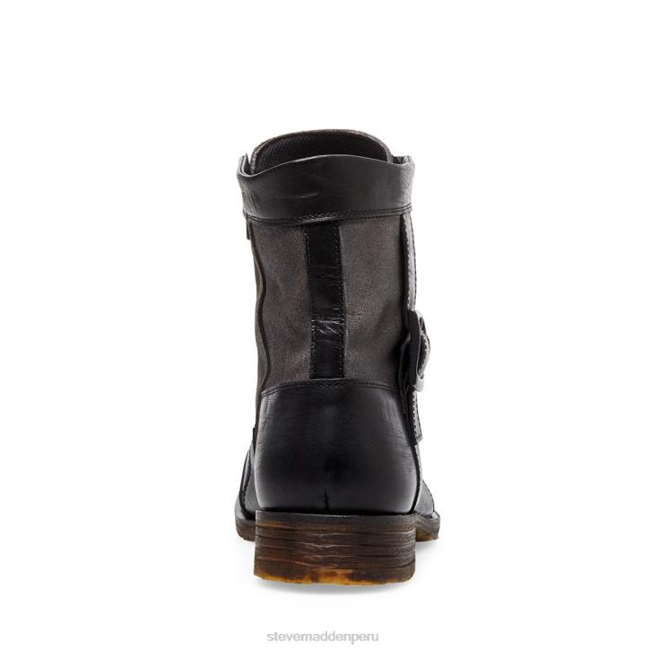 Steve Madden calzado hombres apartadero 4DZJ979 cuero negro