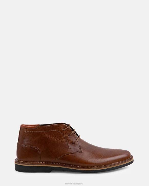 Steve Madden calzado hombres escuchar 4DZJ928 cuero coñac