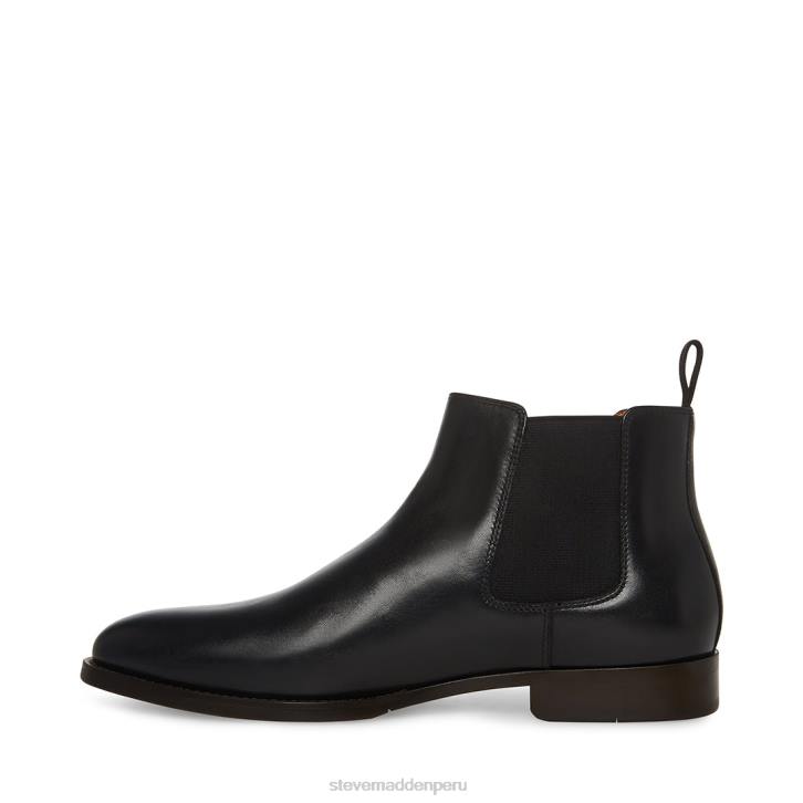 Steve Madden calzado hombres ágata 4DZJ949 cuero negro