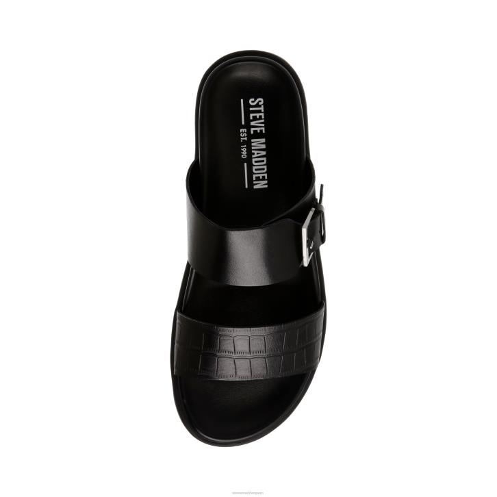 Steve Madden calzado hombres cadmo 4DZJ1081 cuero negro