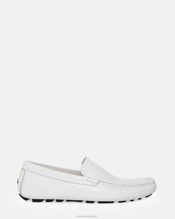 Steve Madden calzado hombres Bérgamo 4DZJ989 cuero blanco