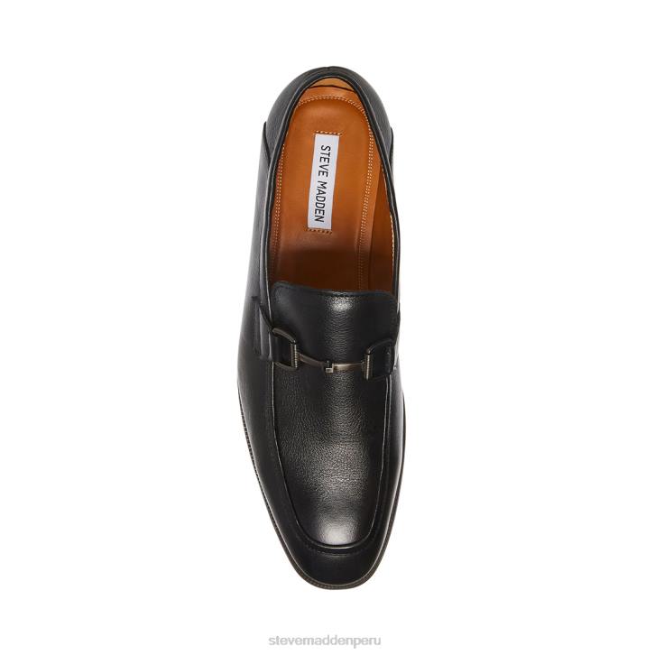 Steve Madden calzado hombres aahron 4DZJ1017 cuero negro