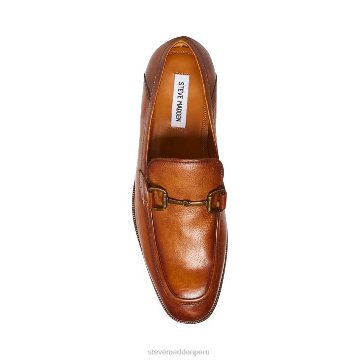 Steve Madden calzado hombres aahron 4DZJ983 cuero marrón