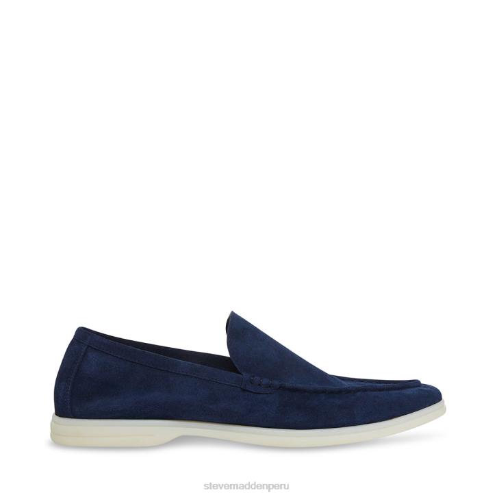 Steve Madden calzado hombres alondra 4DZJ995 gamuza azul marino