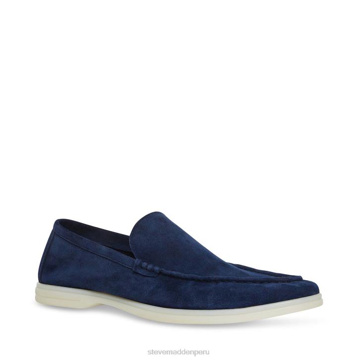 Steve Madden calzado hombres alondra 4DZJ995 gamuza azul marino