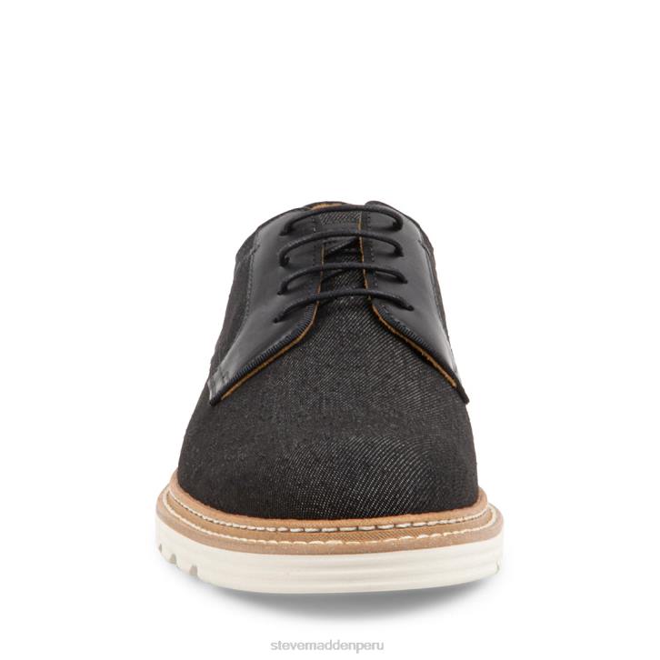 Steve Madden calzado hombres curie 4DZJ1031 tela negra