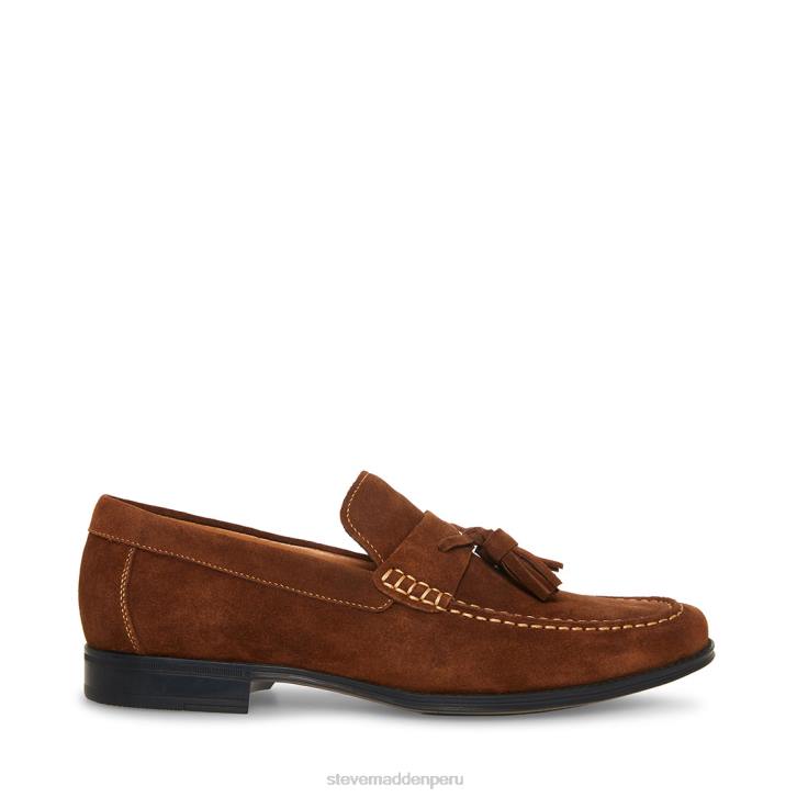 Steve Madden calzado hombres gollie 4DZJ1015 gamuza tabaco