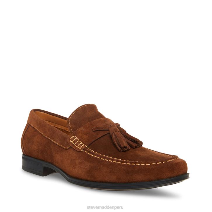 Steve Madden calzado hombres gollie 4DZJ1015 gamuza tabaco