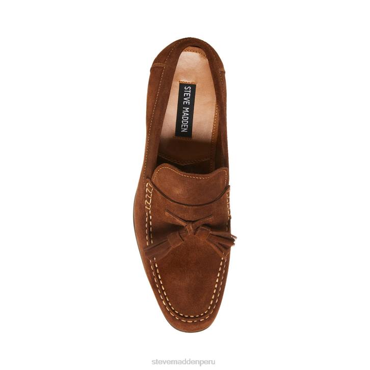 Steve Madden calzado hombres gollie 4DZJ1015 gamuza tabaco