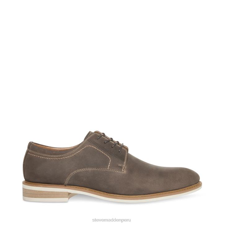 Steve Madden calzado hombres kación 4DZJ1024 cuero gris