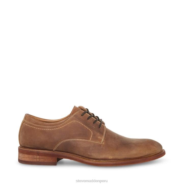 Steve Madden calzado hombres kación 4DZJ1026 cuero marrón