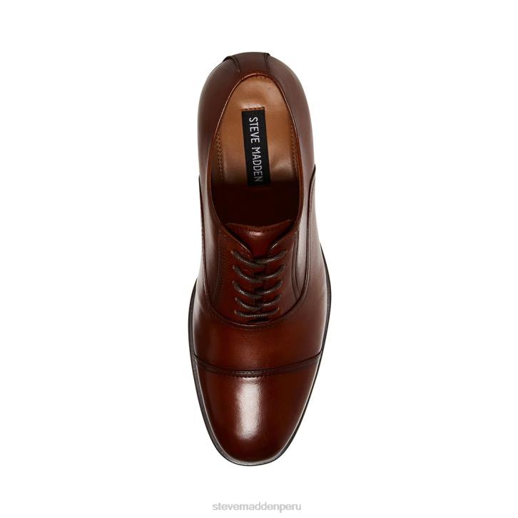 Steve Madden calzado hombres princeton 4DZJ1028 cuero coñac