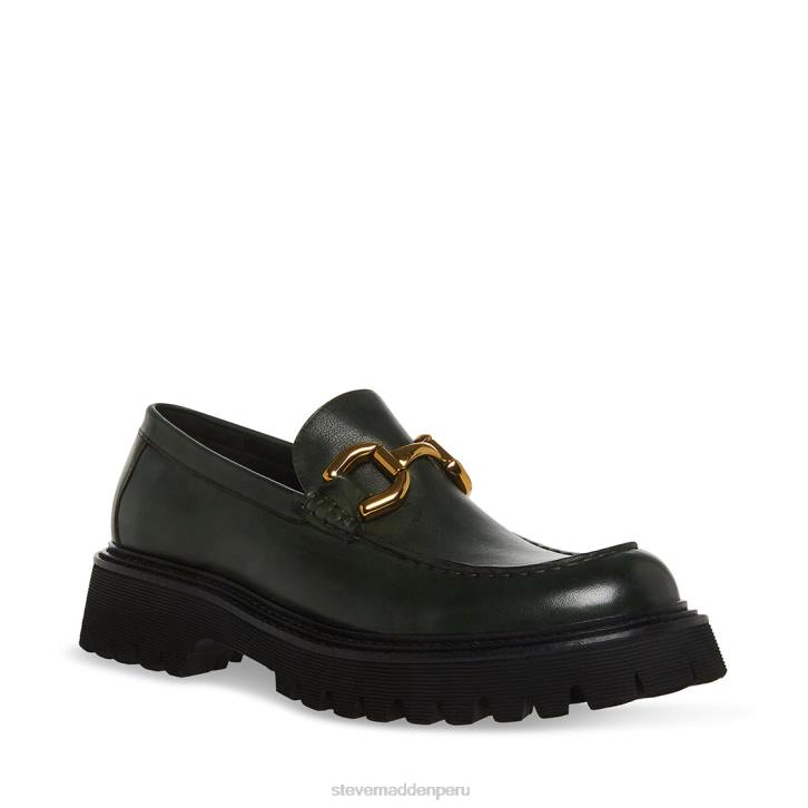 Steve Madden calzado hombres zylo 4DZJ1013 cuero verde