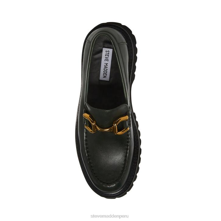 Steve Madden calzado hombres zylo 4DZJ1013 cuero verde