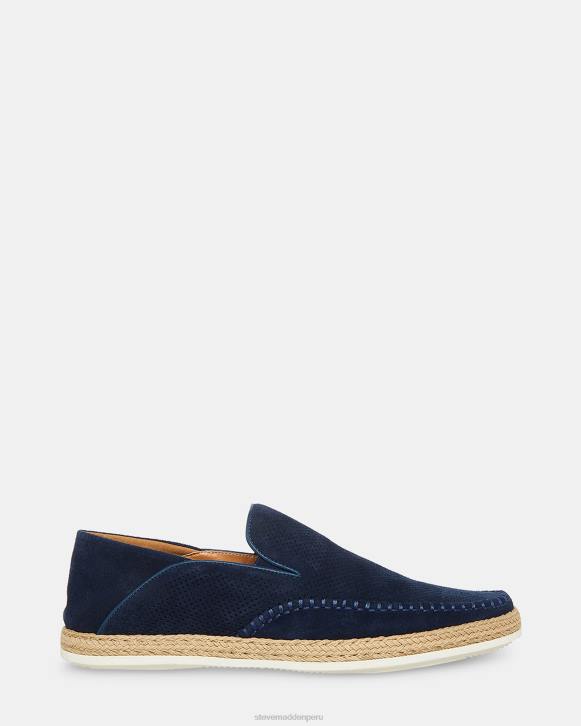 Steve Madden calzado hombres caydenn 4DZJ1073 gamuza azul marino