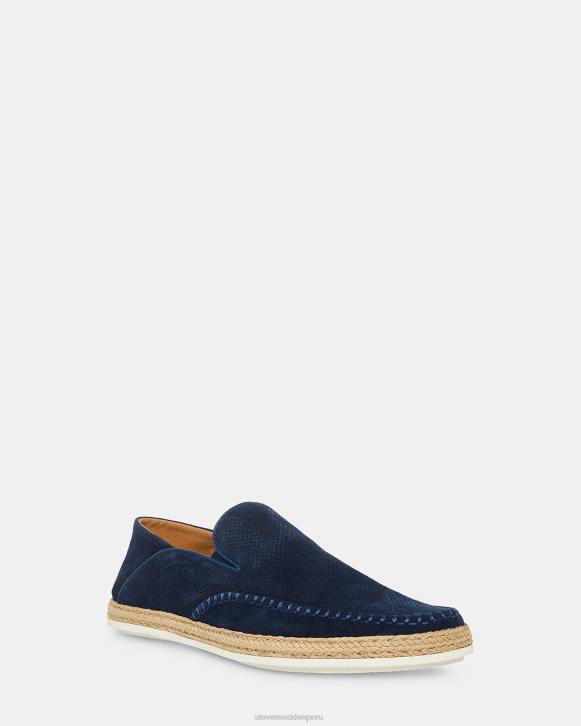 Steve Madden calzado hombres caydenn 4DZJ1073 gamuza azul marino