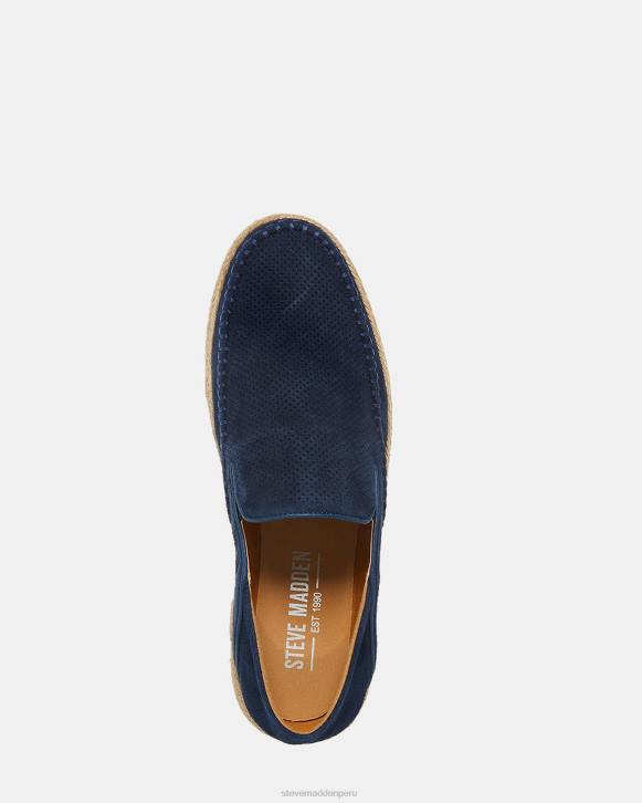 Steve Madden calzado hombres caydenn 4DZJ1073 gamuza azul marino