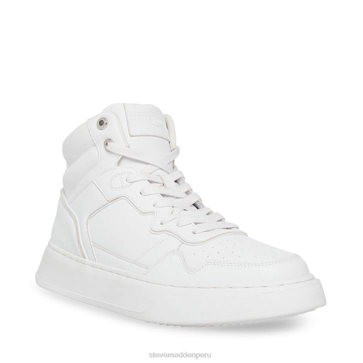 Steve Madden calzado hombres jordee 4DZJ923 cuero blanco