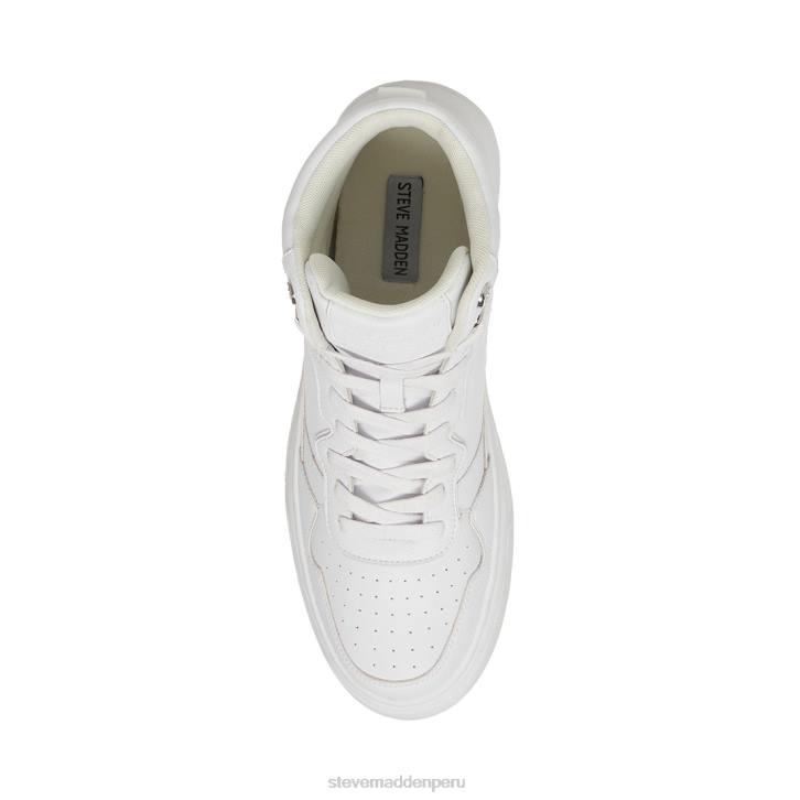 Steve Madden calzado hombres jordee 4DZJ923 cuero blanco