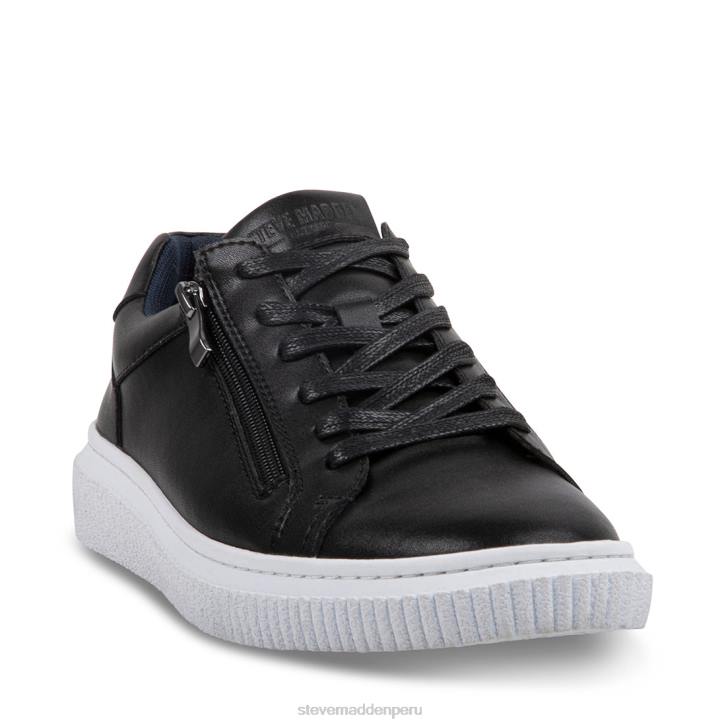 Steve Madden calzado hombres niziam 4DZJ906 cuero negro