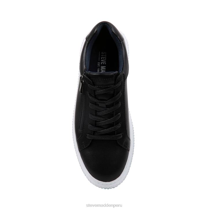 Steve Madden calzado hombres niziam 4DZJ906 cuero negro