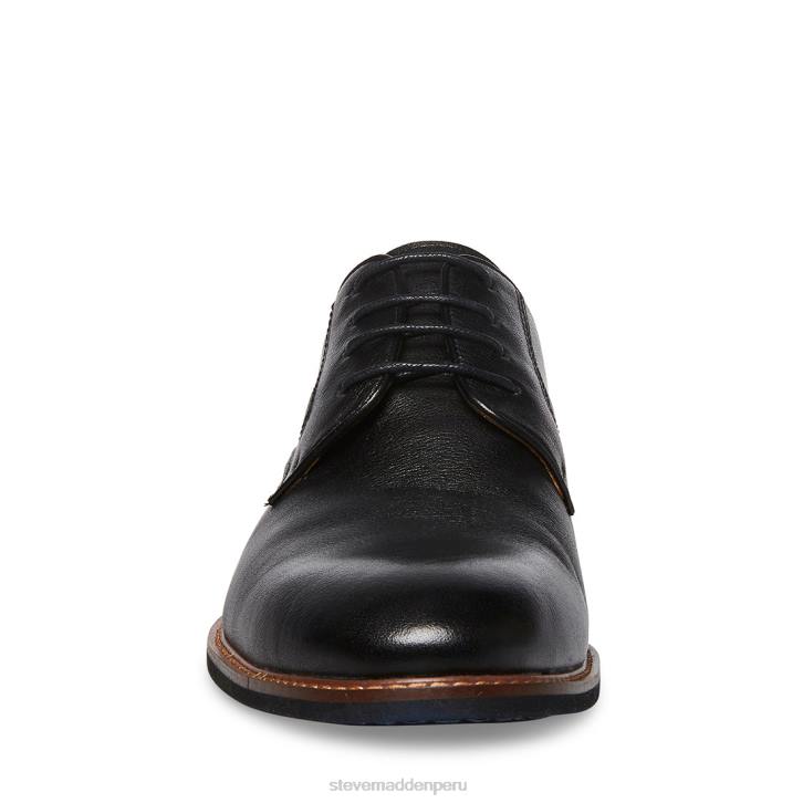 Steve Madden calzado hombres bannon 4DZJ1066 cuero negro