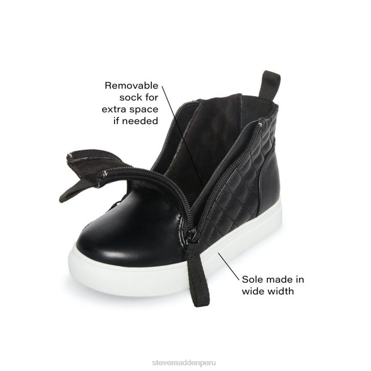 Steve Madden calzado niños areggie 4DZJ1172 negro