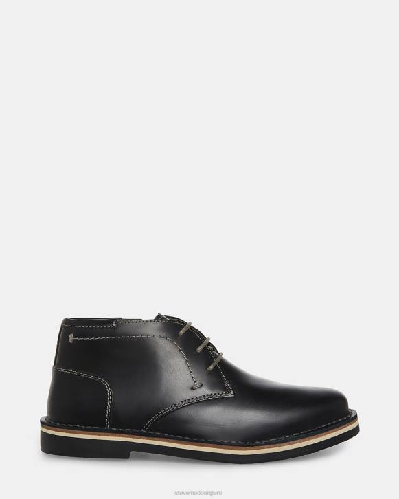 Steve Madden calzado niños bharkeen 4DZJ1153 cuero negro