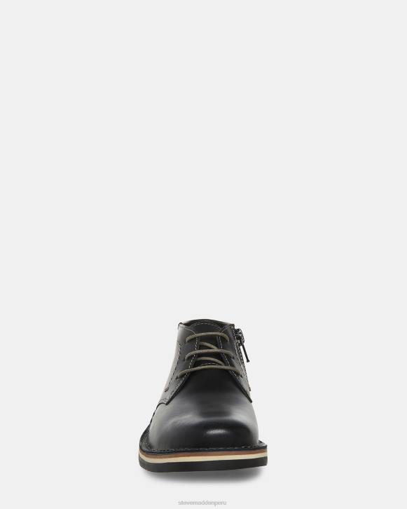 Steve Madden calzado niños bharkeen 4DZJ1153 cuero negro