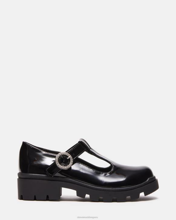 Steve Madden calzado niños jsuzey 4DZJ1113 charol negro