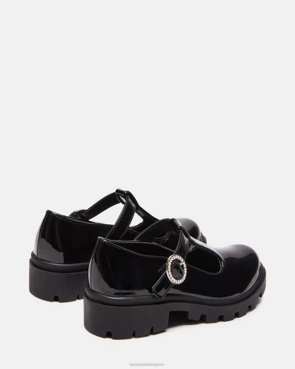 Steve Madden calzado niños jsuzey 4DZJ1113 charol negro