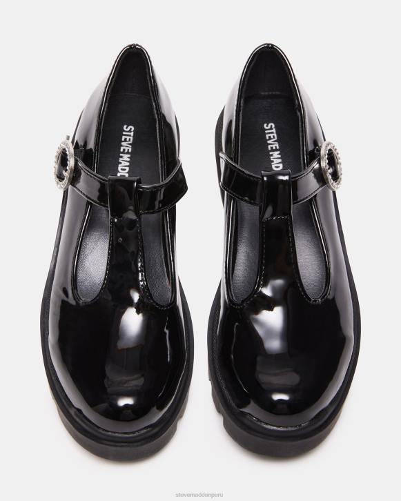 Steve Madden calzado niños jsuzey 4DZJ1113 charol negro